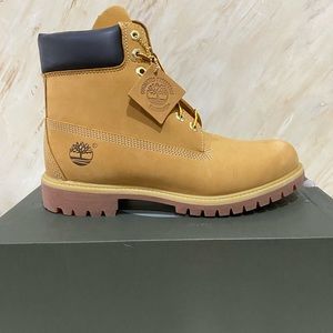 Timberland Premium 6 inch Waterproof Boot Wheat Nubuck.